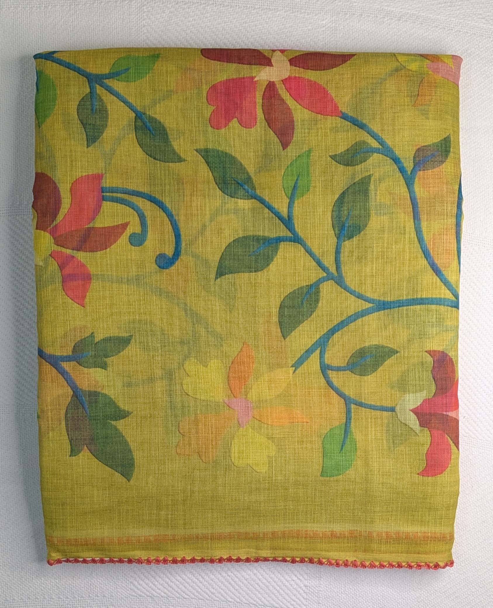 Linen Cotton Saree