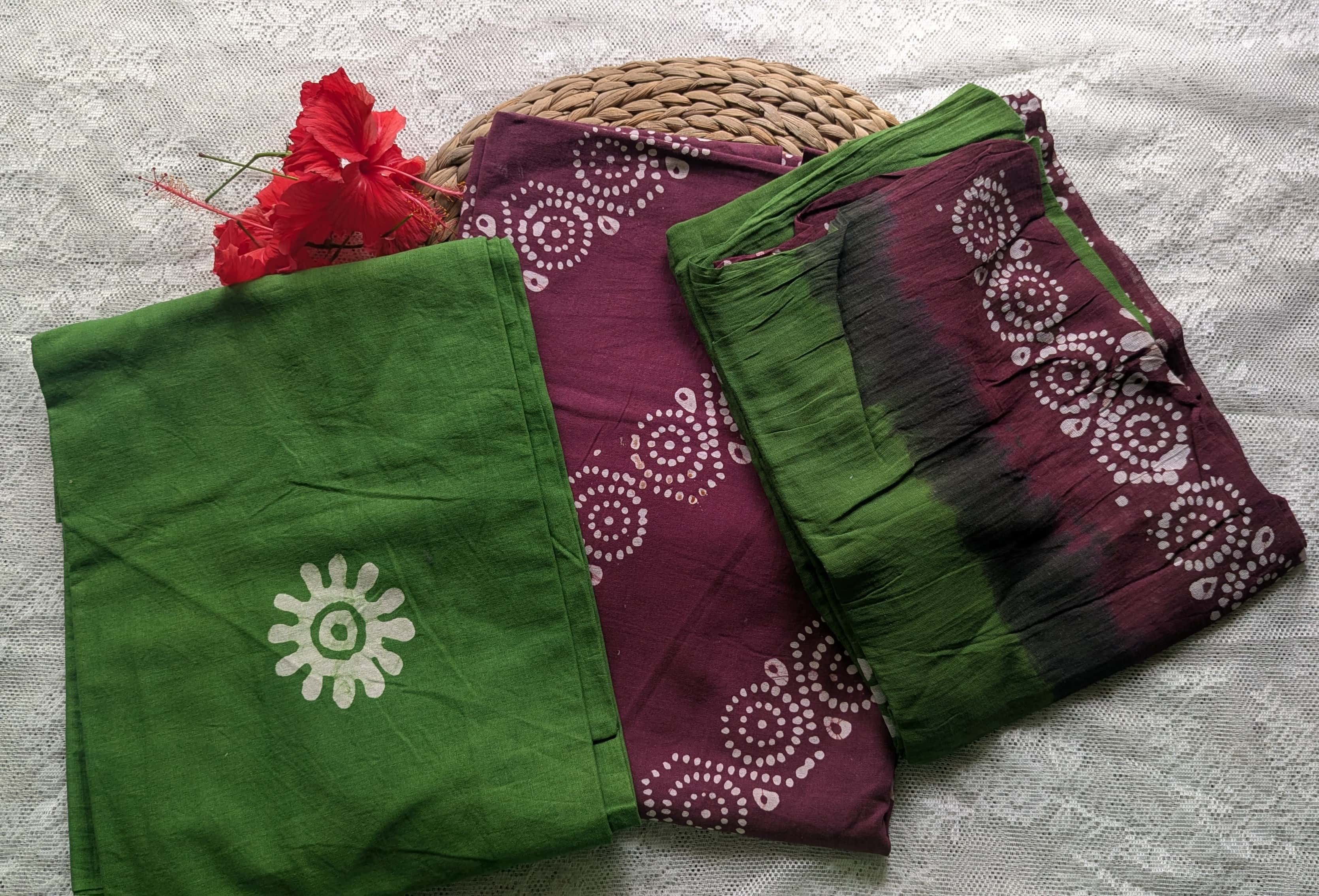 Block printed Cotton salwar material